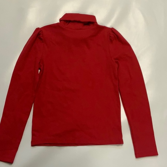 NWT Red Turtleneck, girls size L(10) - Picture 3 of 3